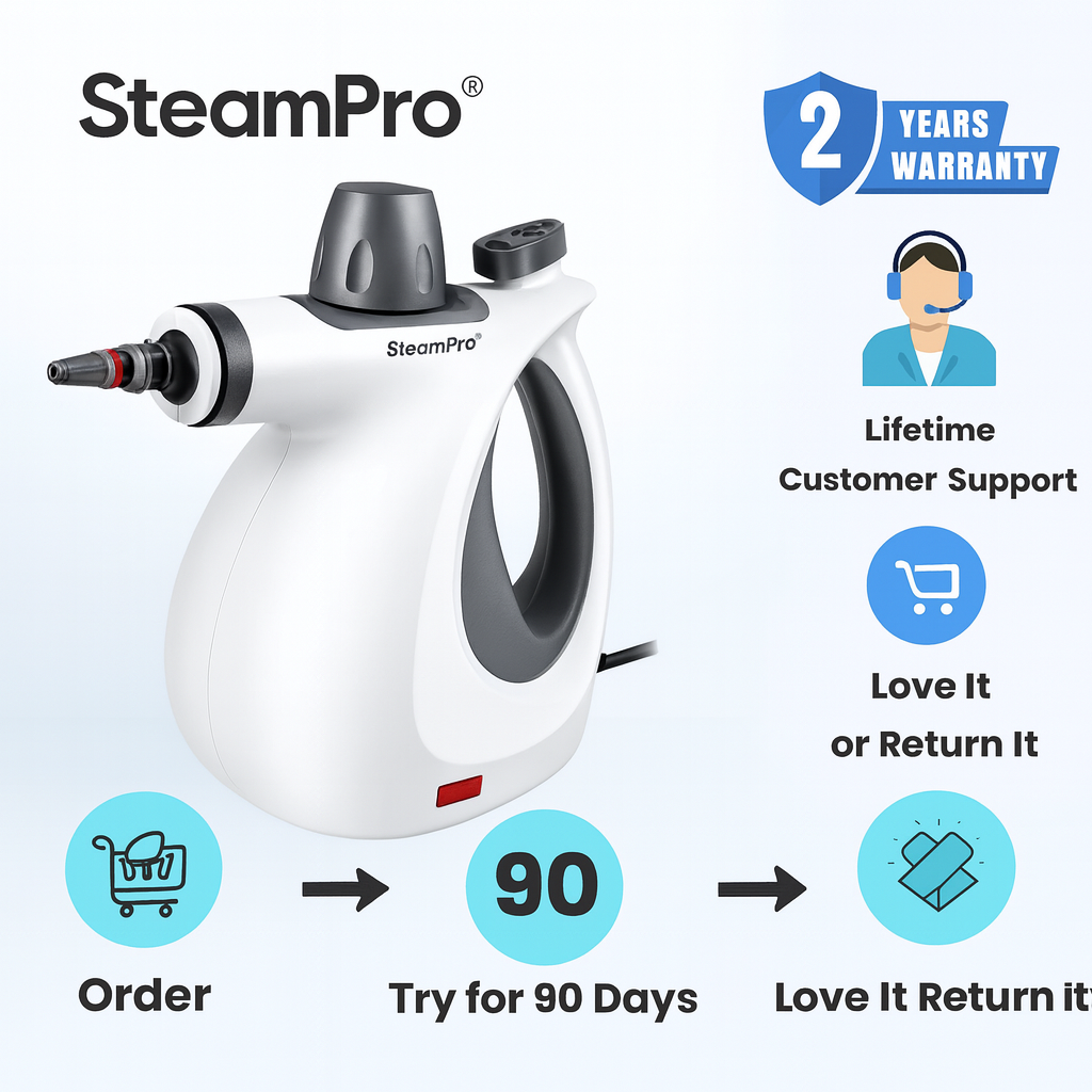 SteamPro®: Limpeza Profunda Sem Esforço