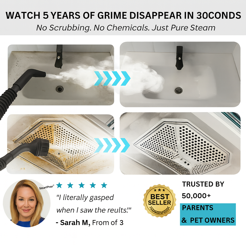 SteamPro®: Limpeza Profunda Sem Esforço