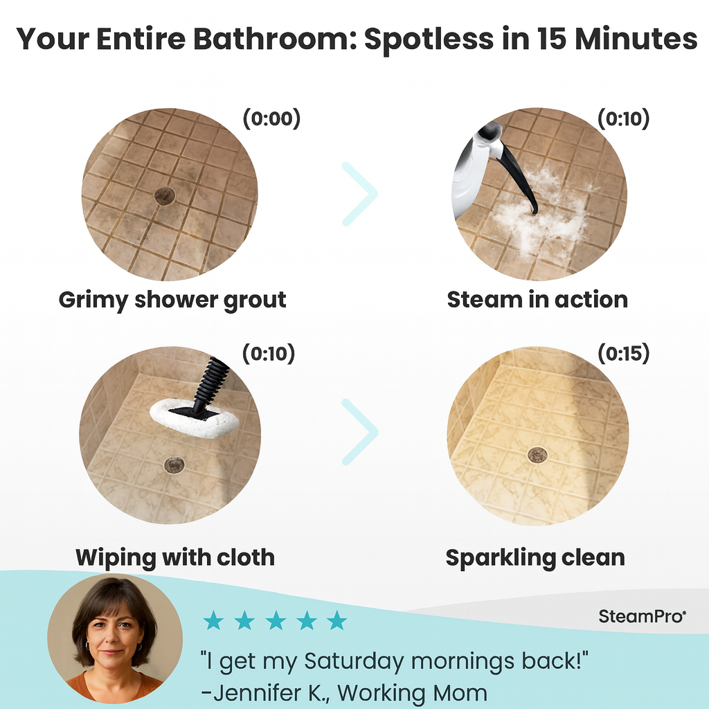 SteamPro®: Limpeza Profunda Sem Esforço
